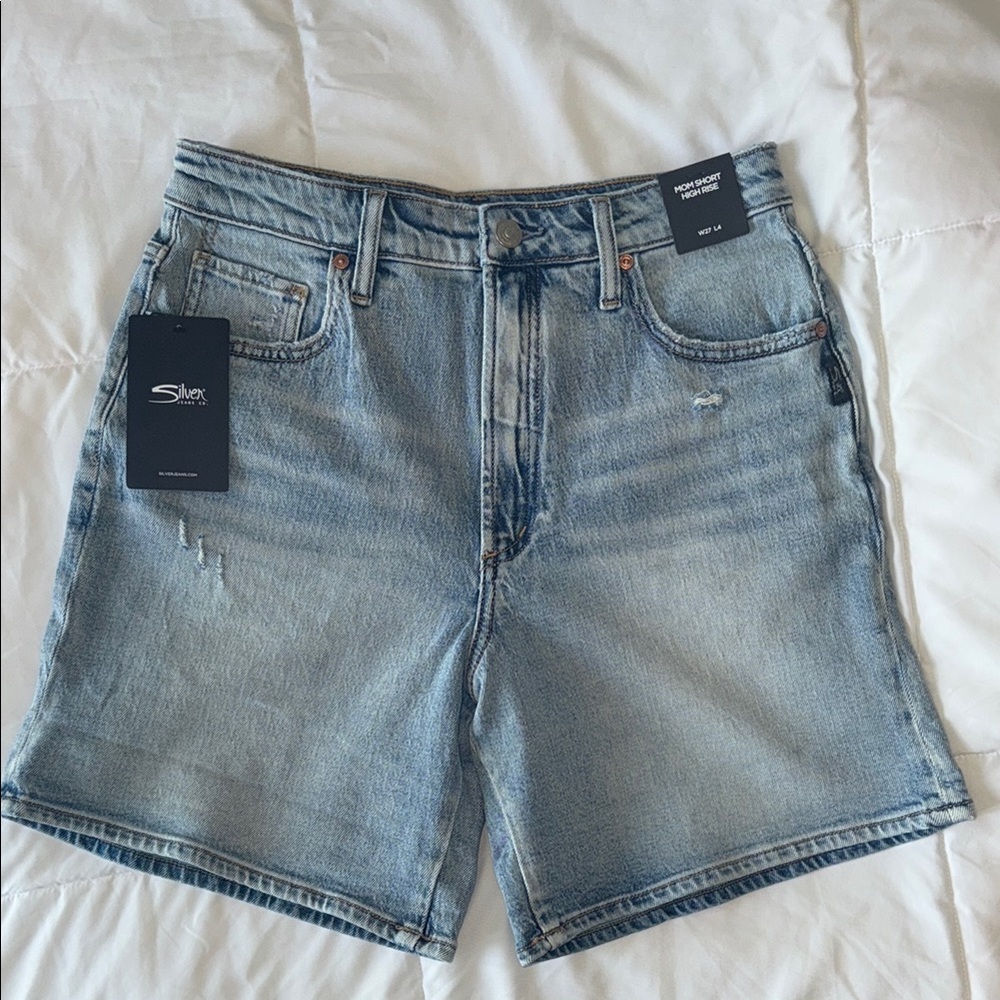 Silver Jeans Blue Jean Shorts Vintage-Inspired Relaxed Fit